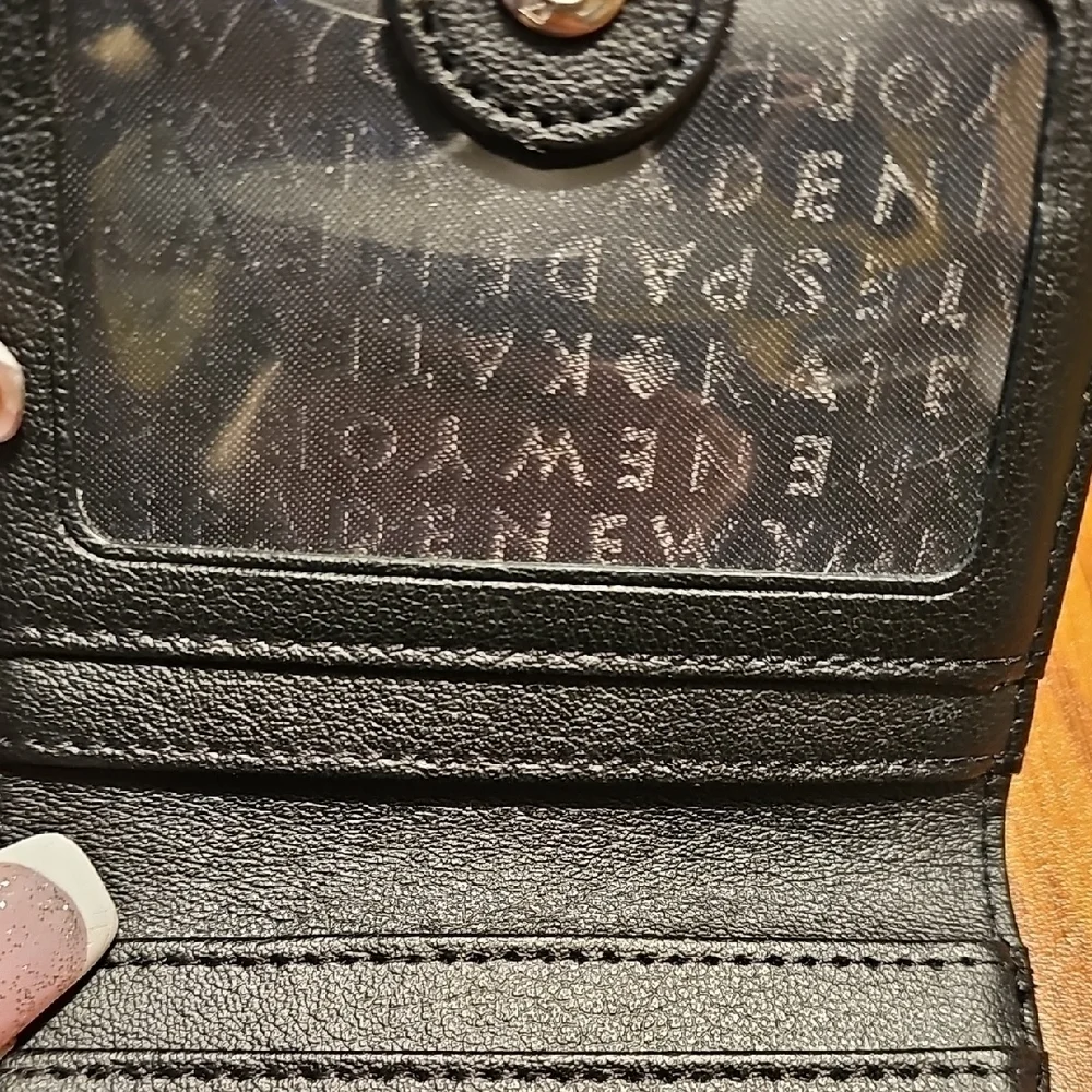 Kate Spade Black Glitter Wallet